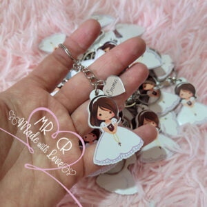 Portachiavi con charm PMMA