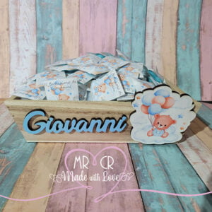 Vassoio in legno personalizzato noce