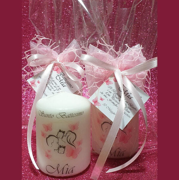 candela personalizzata confezione