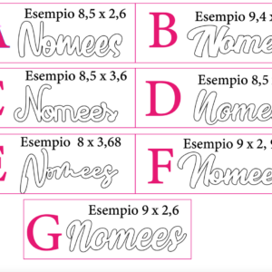 Nome in Legno Segnaposto